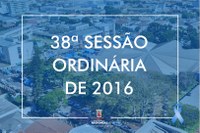 38ª Sessão Ordinária é realizada na Câmara Municipal de Arapongas