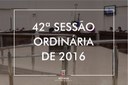 CÂMARA MUNICIPAL DE ARAPONGAS REALIZA A 42ª SESSÃO ORDINÁRIA DE 2016