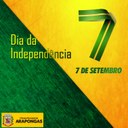 No dia 7 de setembro de 1822, que Dom Pedro tornou o nosso país independente, às margens do rio Ipiranga. Um feliz e abençoado feriado de 7 de setembro a todos.